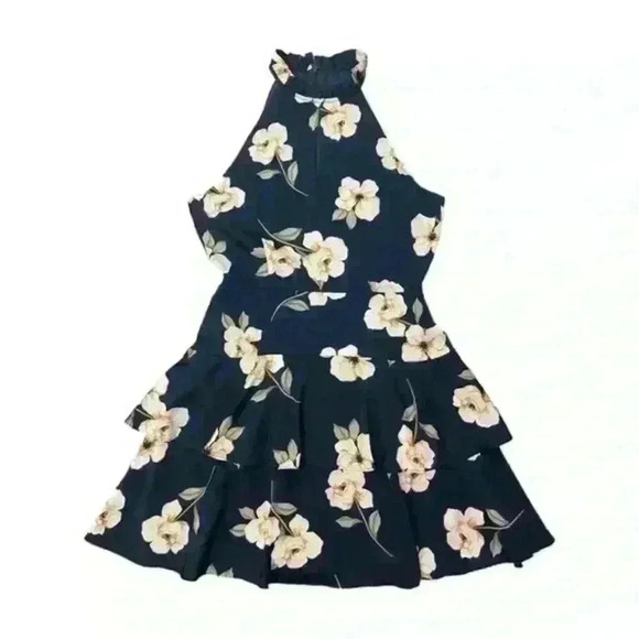 BB Dakota by Steve Madden Gardenia Print Sleeveless Fit/flare  Dress, Size 4 NWT - Picture 3 of 7